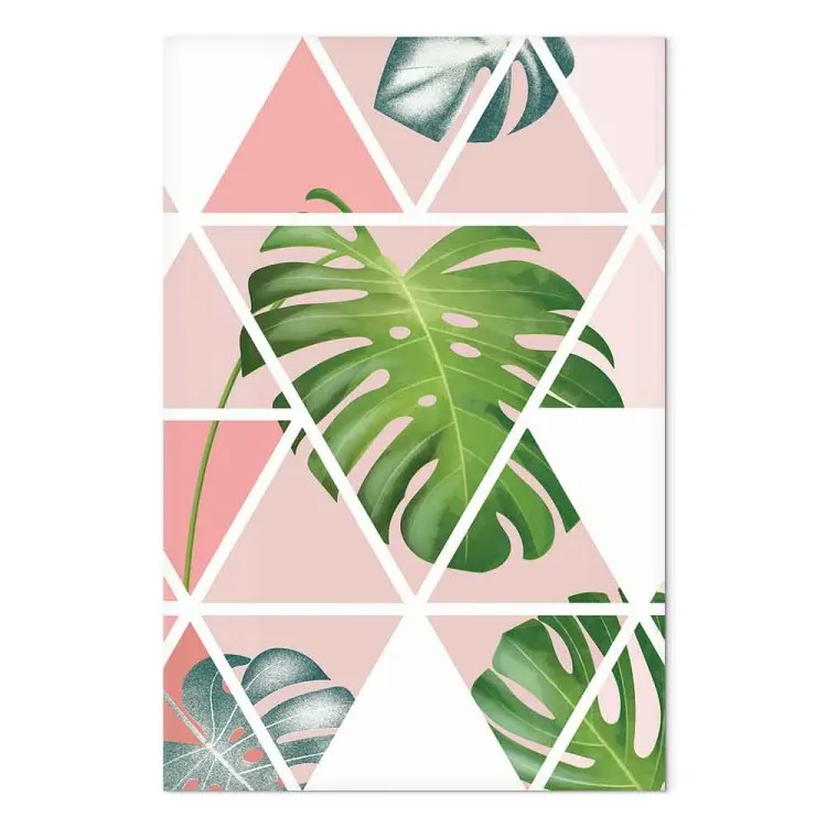 Geometric Monstera (1 Part) Vertical