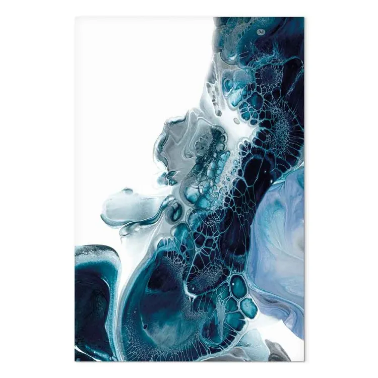 Art abstrait (1 pièce) - motif en nuances de bleu
