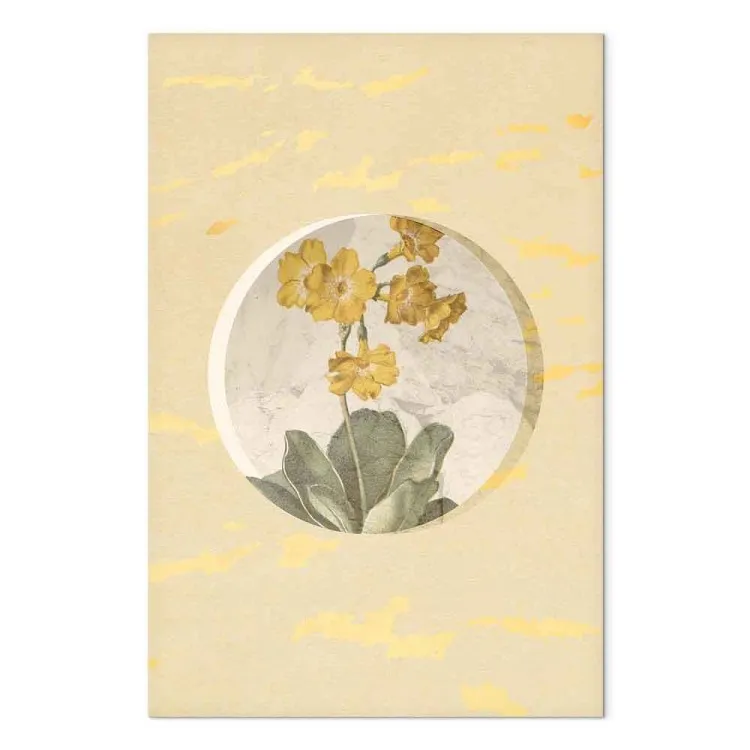 Flower In Circle (1 Part) Vertical