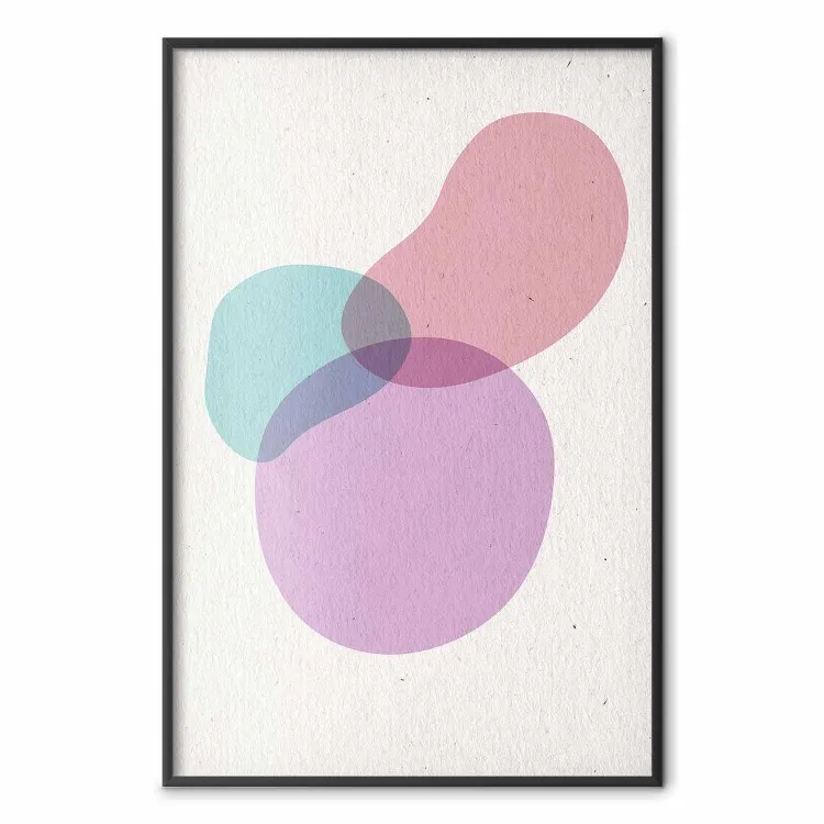 Mélange de couleurs - abstraction aux formes irrégulières et colorées