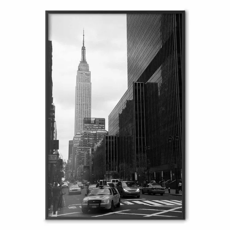 Rue de New York - architecture centre-ville noir et blanc