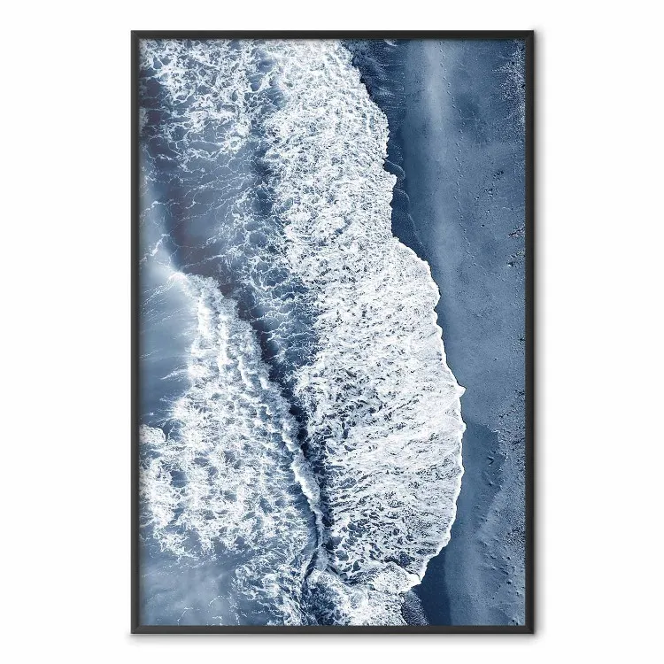 Vagues de mélancolie - paysage bleu de la mer vu d'en haut
