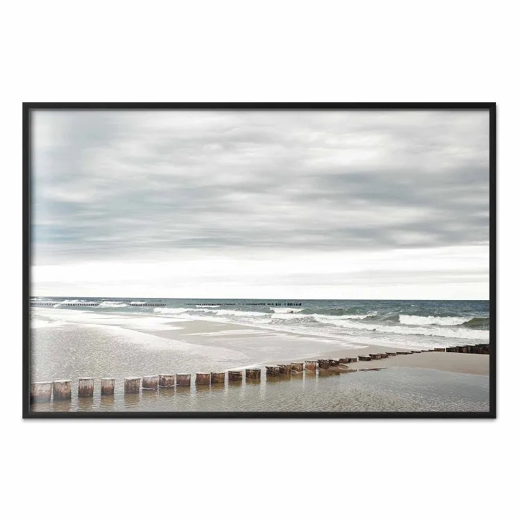 Mer Baltique - paysage scandinave, plage, vagues
