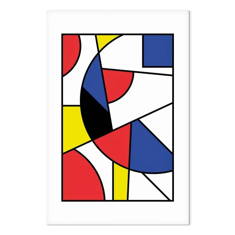 Explosion colorée moderniste (1 partie) - géométrie en couleurs