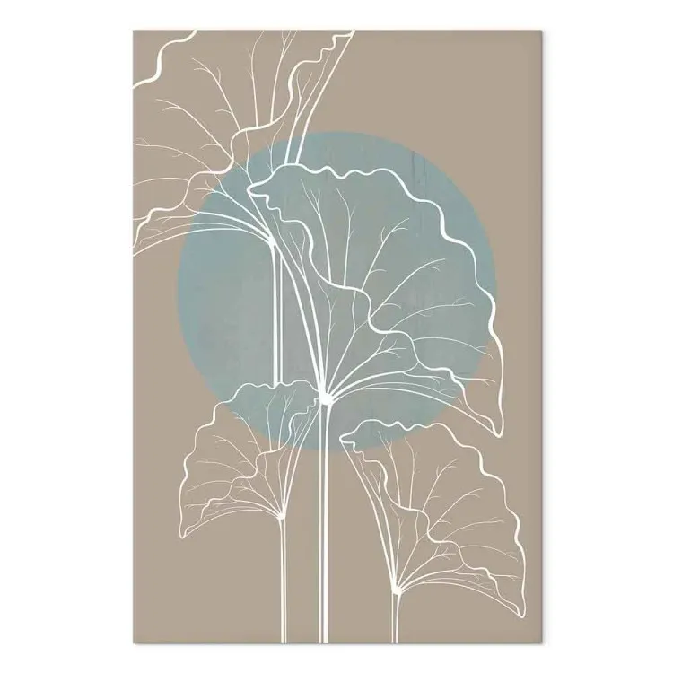 Harmonie florale (1 partie) - motif végétal de style japandi