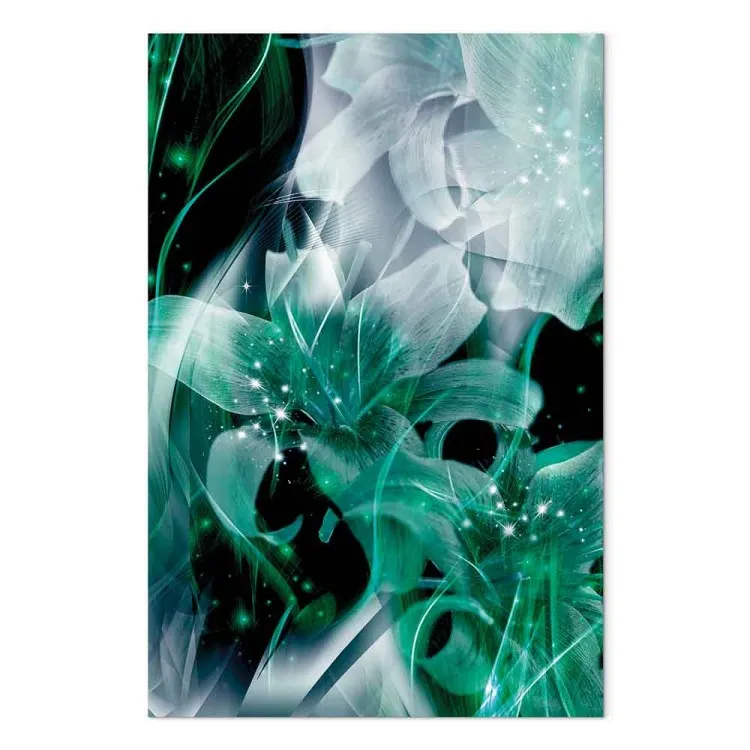 Monde vert de lys (1 partie) - motif floral abstrait