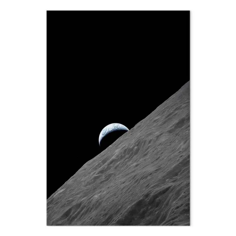 Vue de la Terre depuis la lune - un paysage cosmique de la planète