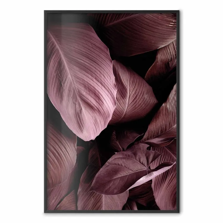 Feuilles veloutées - paysage de feuilles brillantes