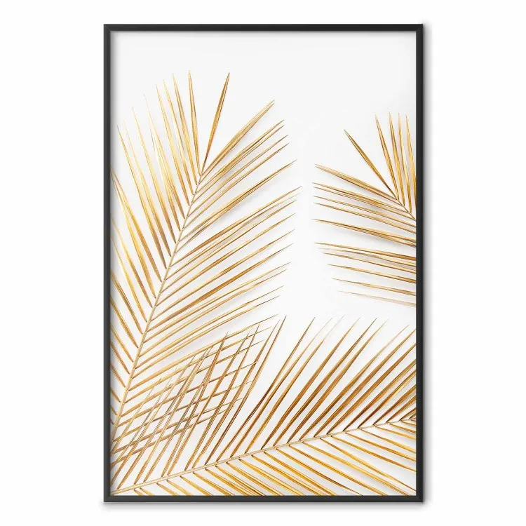 Feuilles de palmier doré