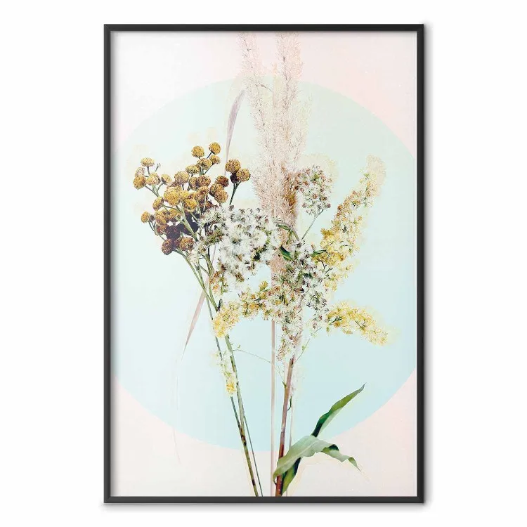 Bouquet en Pleine Menthe - fleurs printanières sur fond pastel