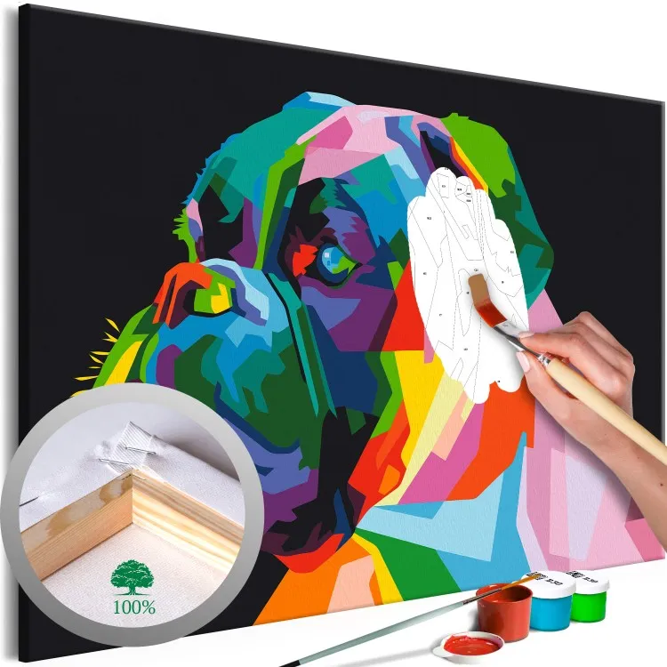Boxeur coloré