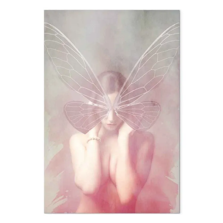 Papillon nocturne (1 partie) vertical - femme avec ailes de papillon