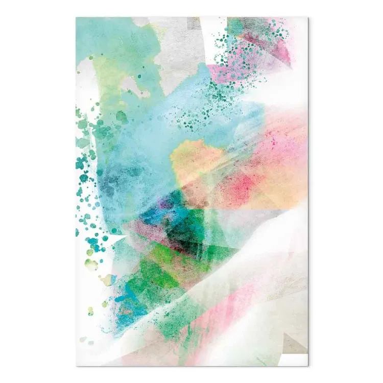 Mosaïque aquarelle (1 partie) vertical - joyeuse abstraction colorée