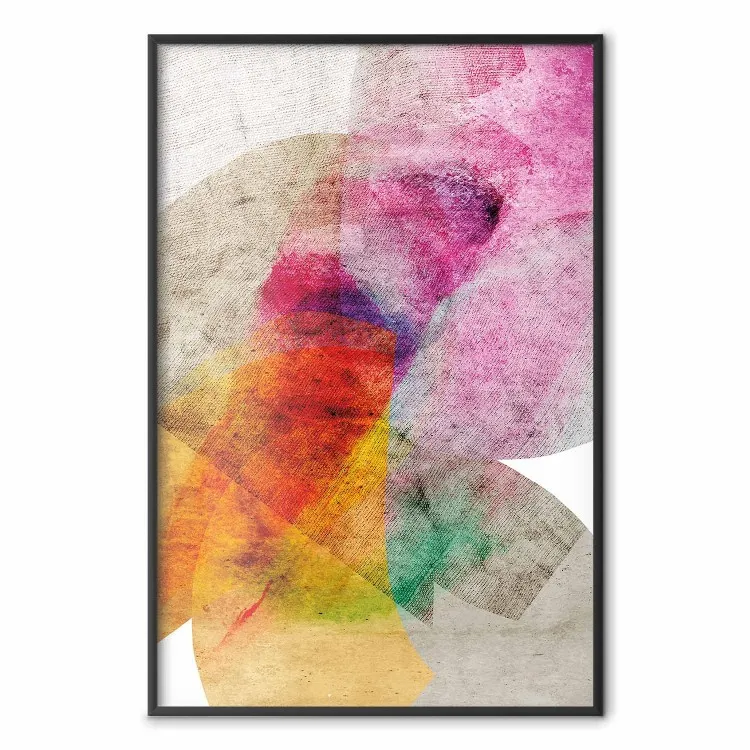 Kaléidoscope - motifs colorés sur texture tissu