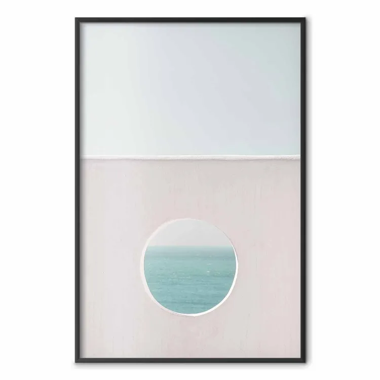 Horizon circulaire - paysage de mer calme et ciel sans nuages