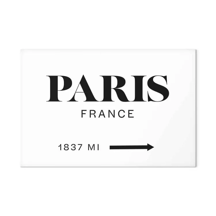 Élégance Parisienne (1 partie) large - texte anglais "Paris"