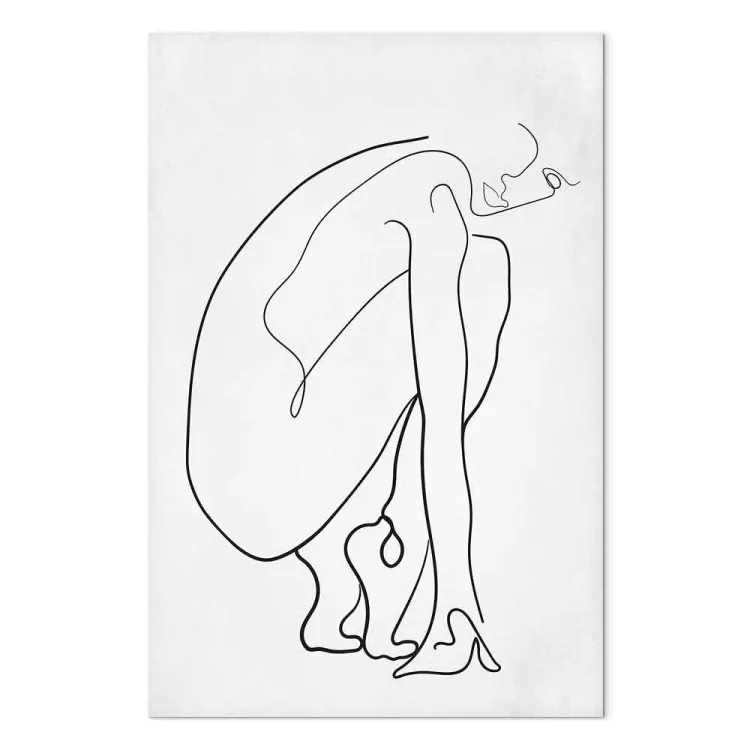 Ligne Parfaite (1 partie) vertical - silhouette abstraite féminine