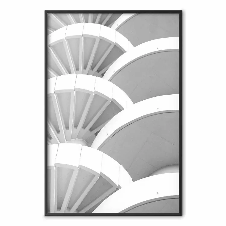 Détail blanc - architecture abstraite en noir et blanc sur fond clair