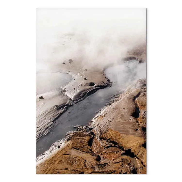 Sources chaudes (1 partie) vertical - paysage brumeux avec eau