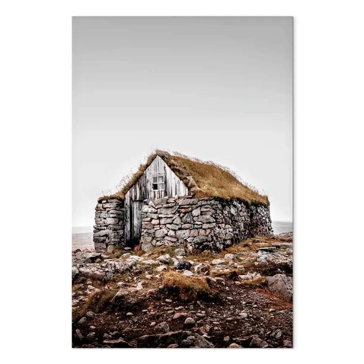 Refuge de pierre (1 partie) vertical - paysage de maison en pierre