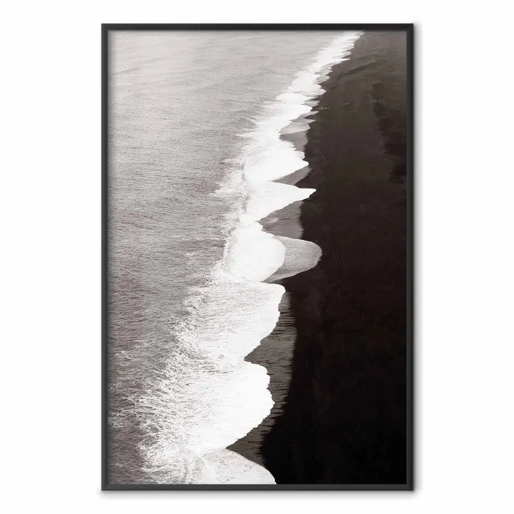 Équilibre des contraires - paysage monochromatique, mer, plage