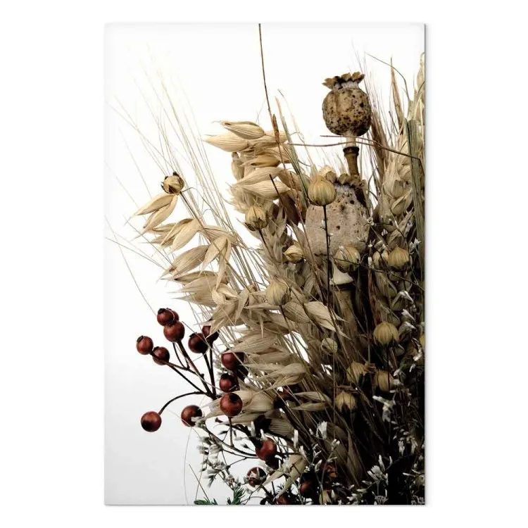 Journal doré (1 partie) vertical - bouquet de fleurs