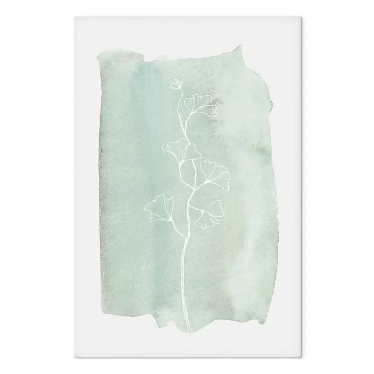 Cèdre menthe (1 partie) vertical - lineart sur fond pastel
