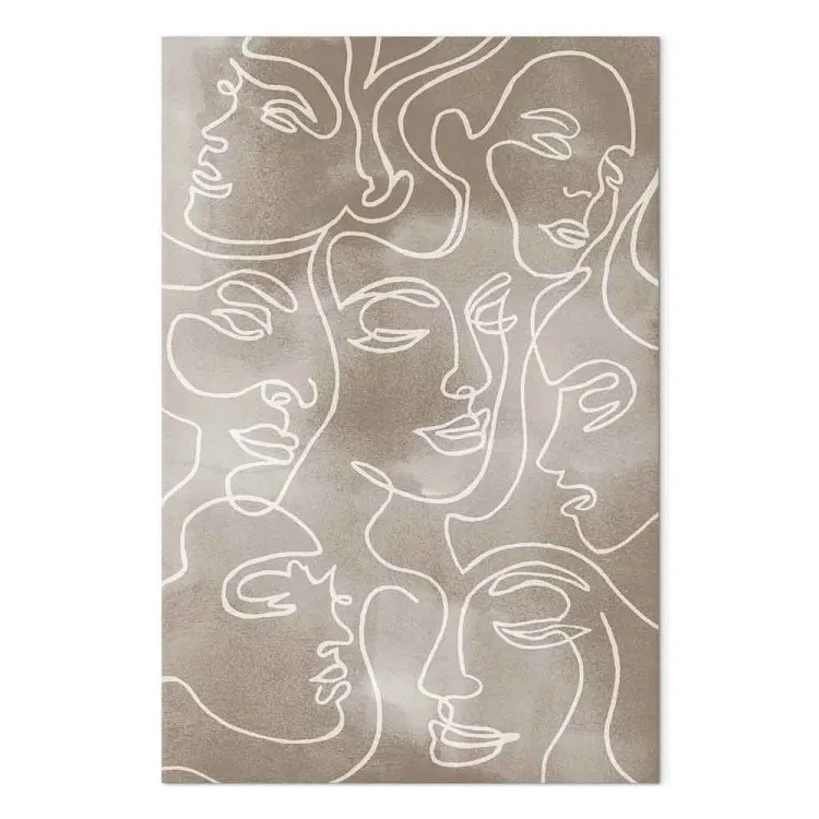 Unité dans la diversité (1 partie) vertical - lineart minimaliste