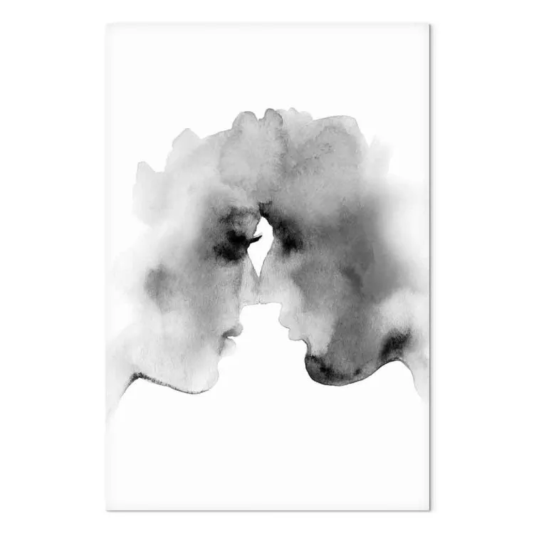 Pensées Floues (1 partie) vertical - Baiser en style aquarelle