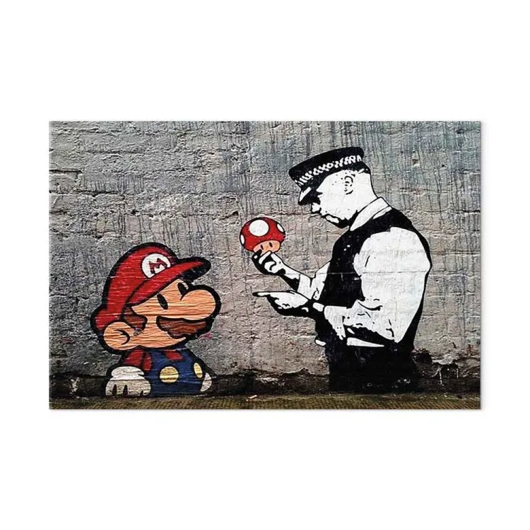 Mario et policier (Banksy)