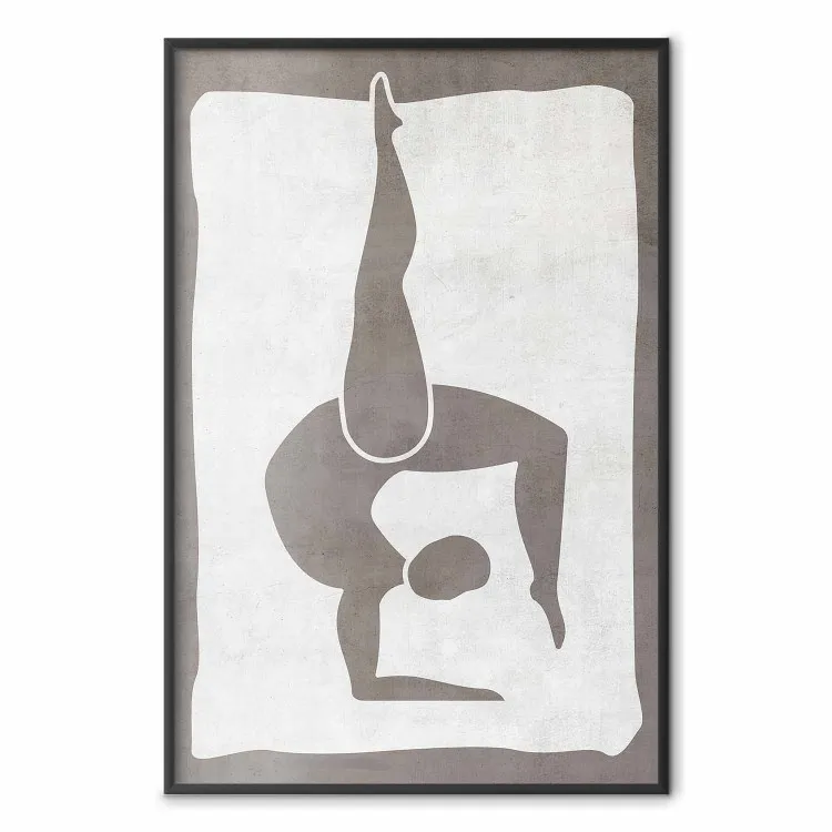 Gymnastie - silhouette de femme gymnaste motif abstrait