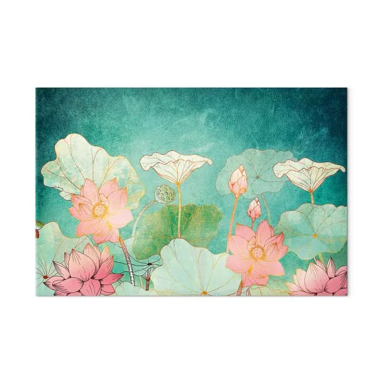 Fleurs féeriques (1 partie) large - plantes colorées dessinées