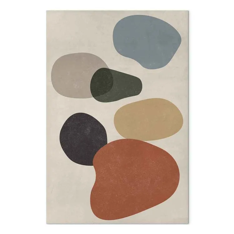 Pierres colorées - une abstraction de style japandi