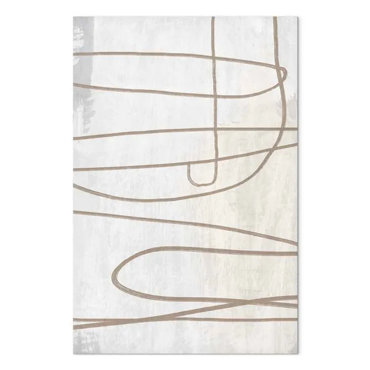 Trace de pinceau (1 partie) vertical - abstraction scandi boho