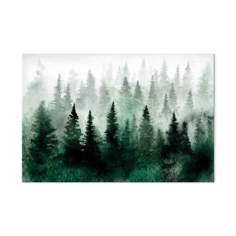 Forêt brumeuse (1 partie) large - Arbres dans le brouillard