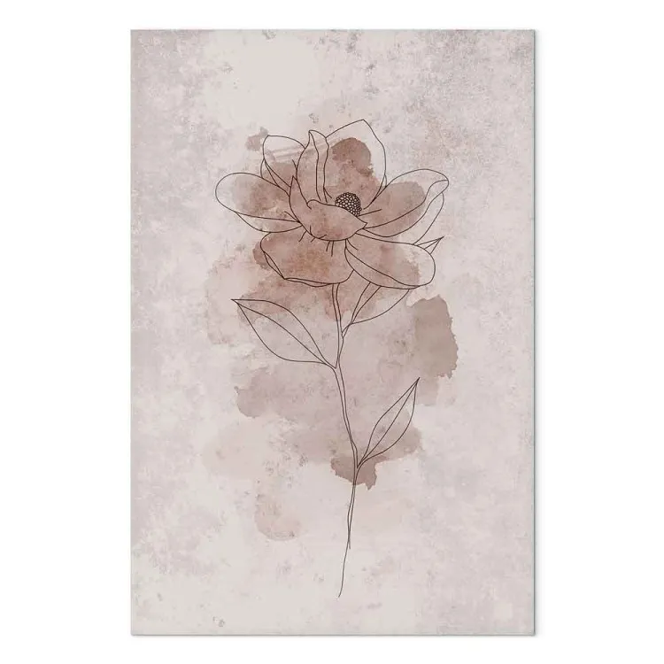 Fleur de joie (1 partie) vertical - Lineart d'une plante abstraite