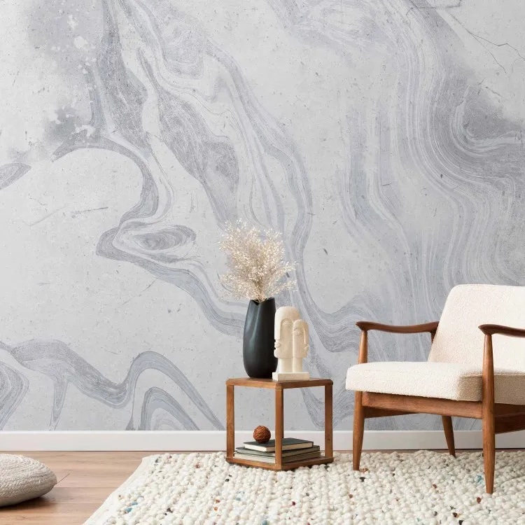 Fond élégant - motif subtil en marbre gris avec des fissures art déco