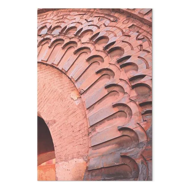 Détail pastel (1 partie) vertical - Architecture arabe d'un bâtiment