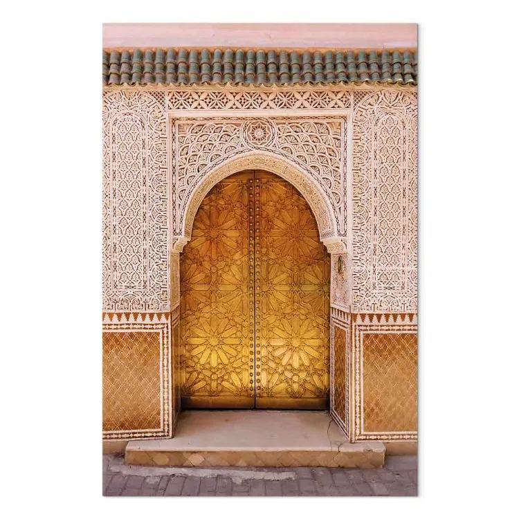 Fastueux arabe (1 partie) vertical - Ornements dorés sur mur