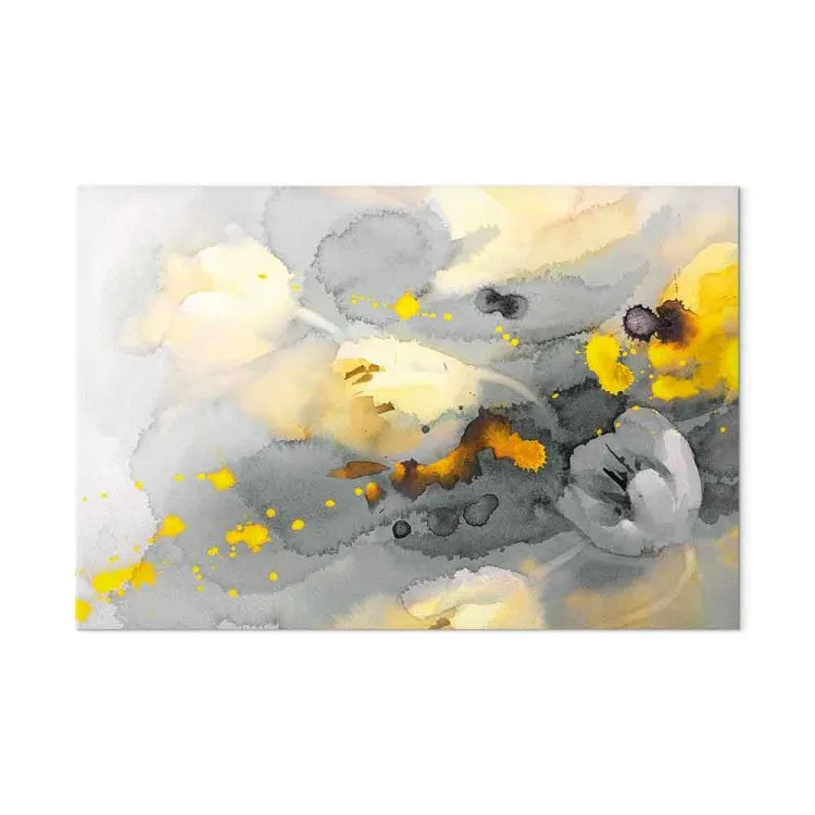 Tempête colorée de fleurs (1 partie) large - Plantes abstraites
