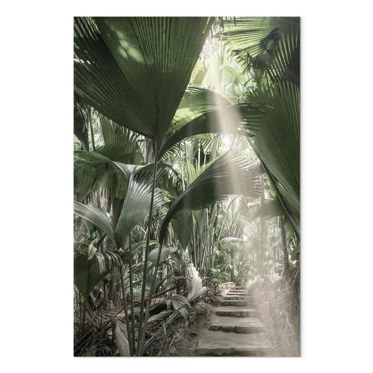 Rayon de lumière (1 partie) vertical - Paysage de végétation tropicale