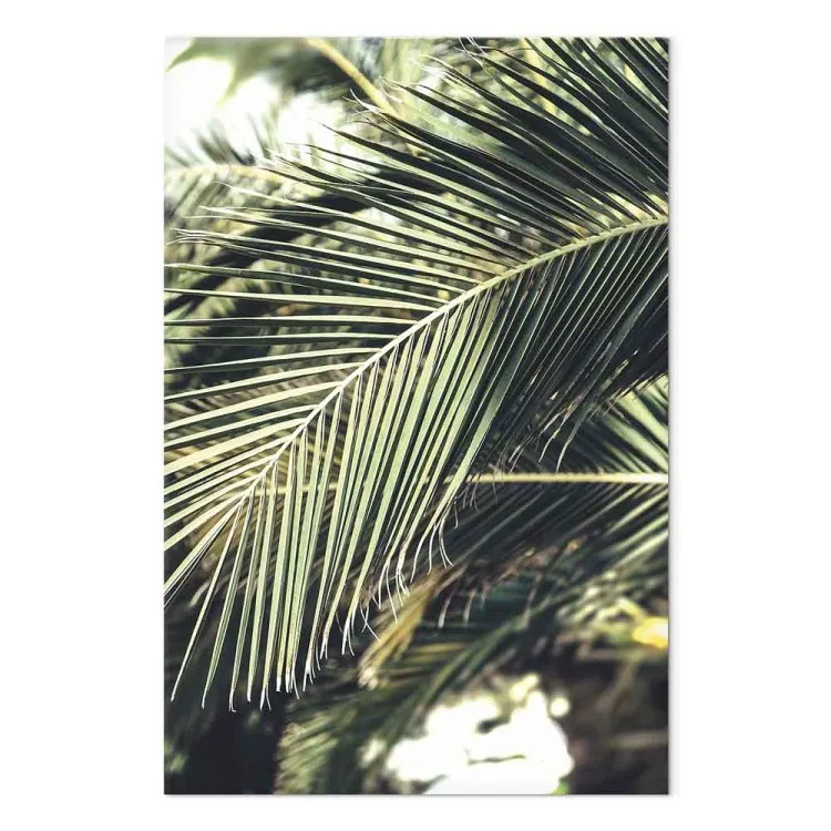 Reine verte (1 partie) vertical - Feuilles de palmier exotiques