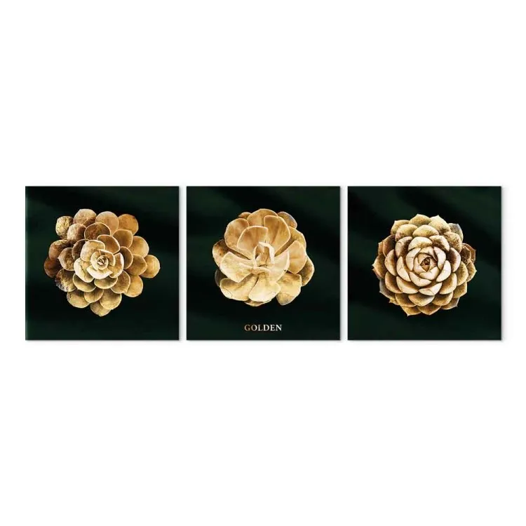 Succulentes précieuses (3 parties) - Fleurs dorées glamour