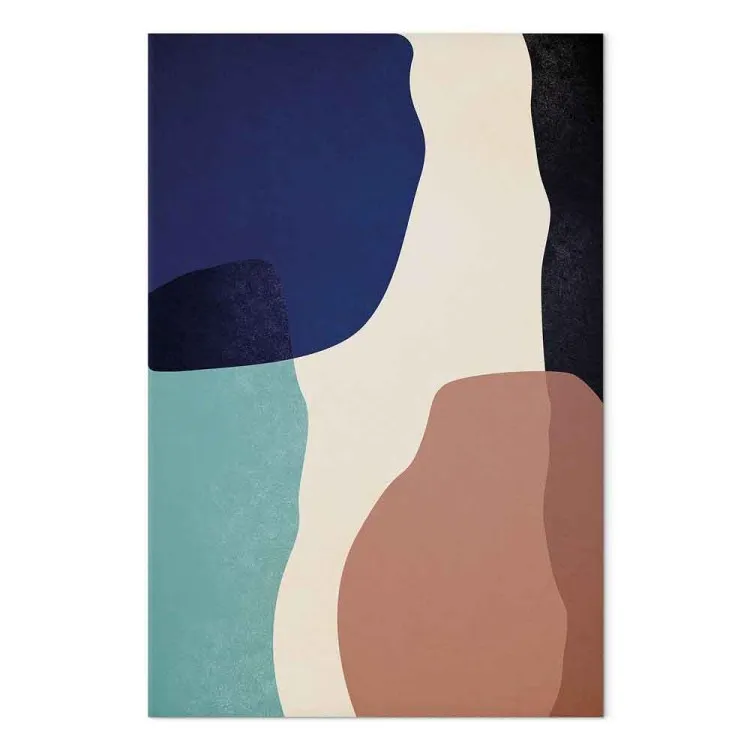 Pierres sur la plage (1 partie) vertical - Motifs colorés style boho