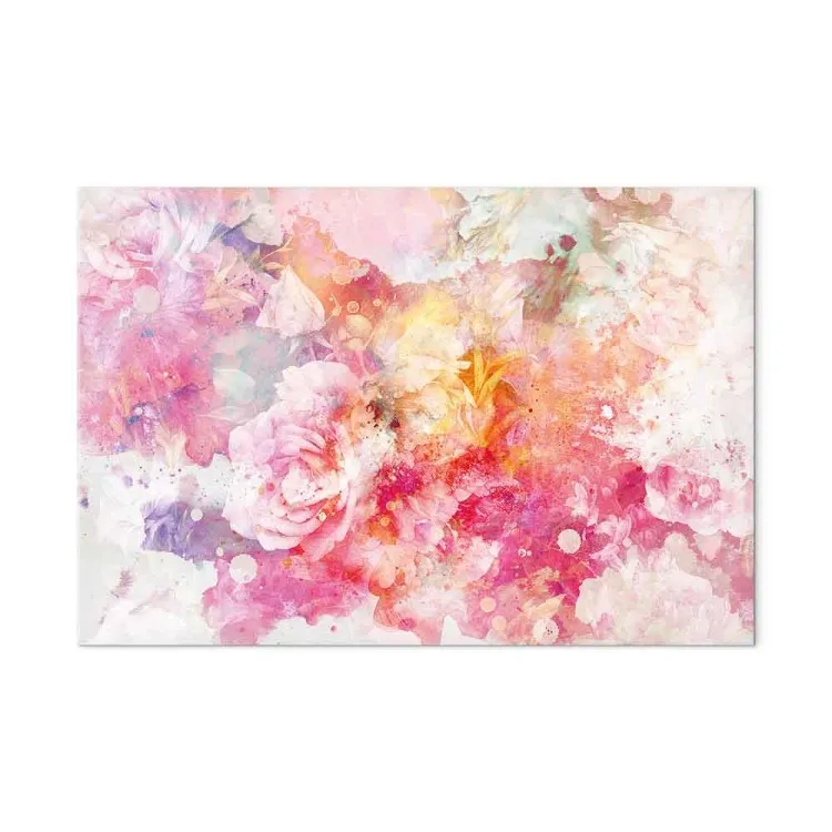 Explosion de fleurs (1 partie) large - Abstraction rose de fleurs