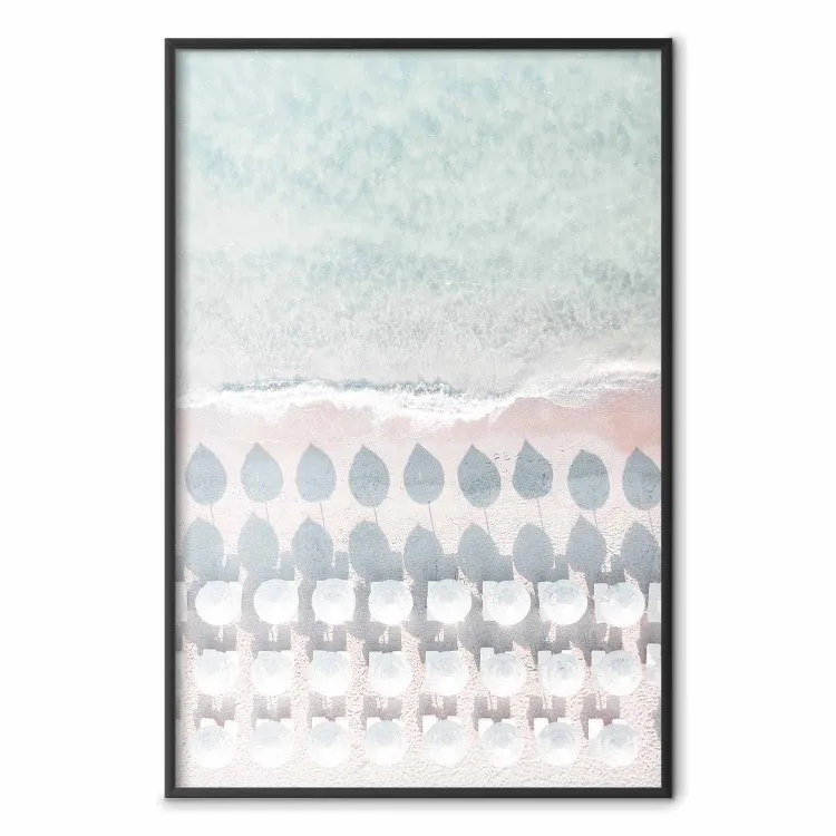 Plage en Sardaigne - vue aérienne sur la mer turquoise