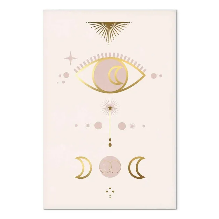 Symboles de la nuit - une abstraction dans le style scandi boho