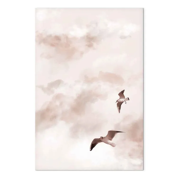 Amants célestes (1 partie) vertical - Paysage d'oiseaux dans le ciel