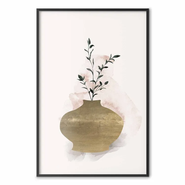 Vase en or