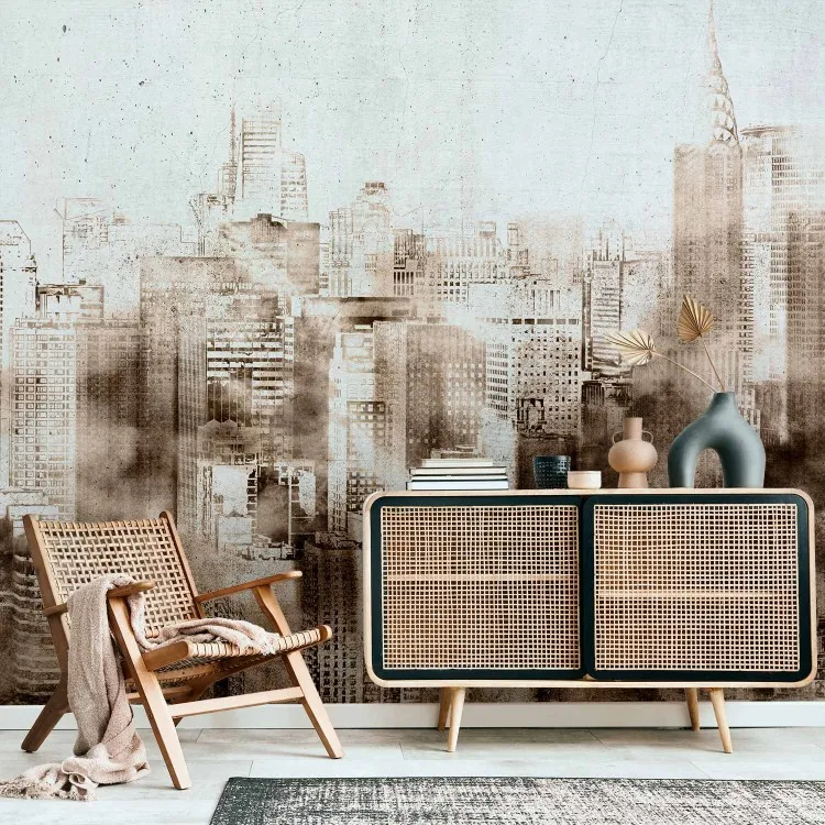 Gratte-ciel - un motif abstrait avec l'architecture d'une grande ville
